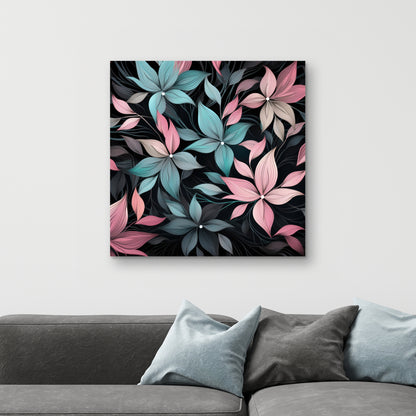 Desaturated flowers - 32"x32" Canvas