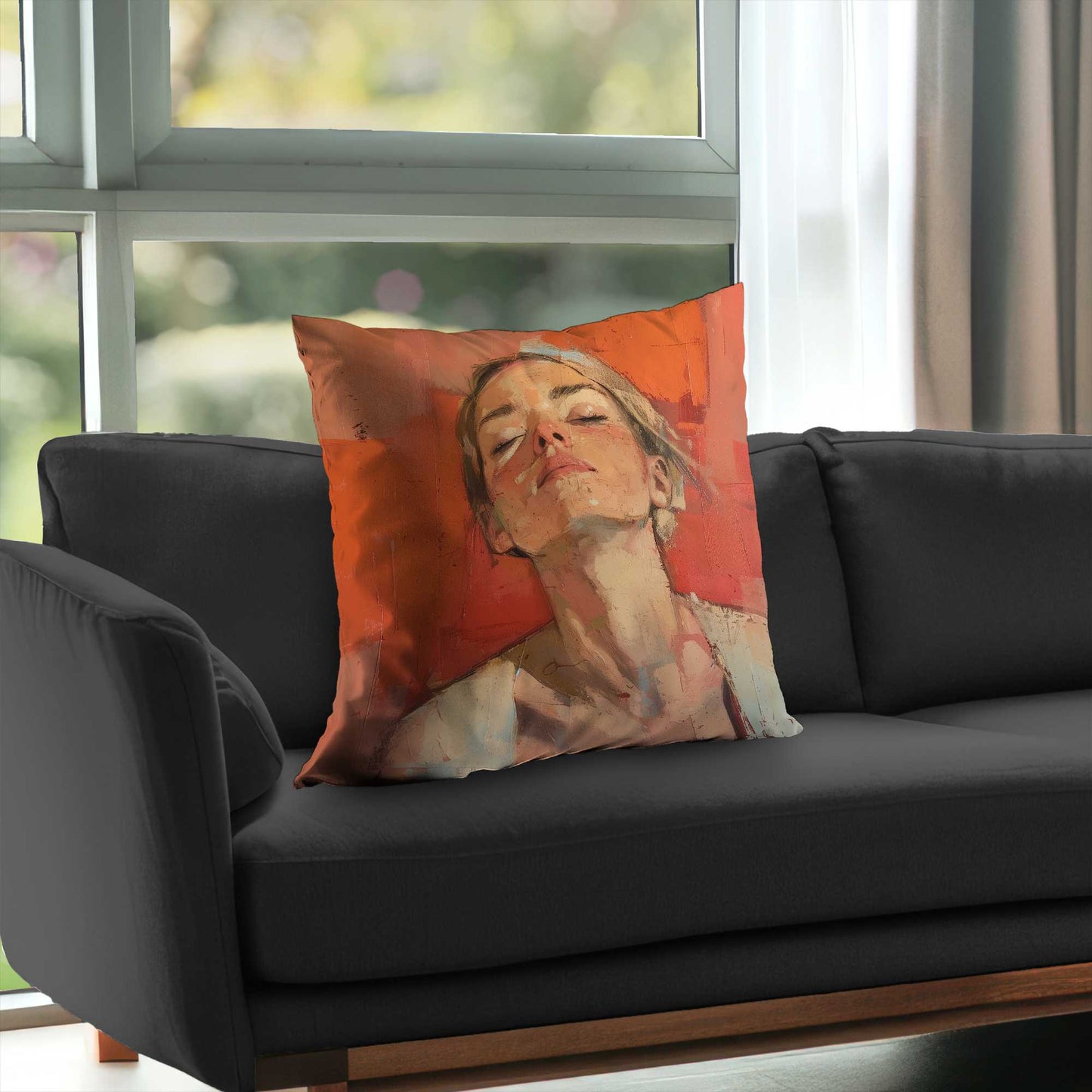 Relief Poly Twill Throw Pillow - Stylish Home Decor Accent