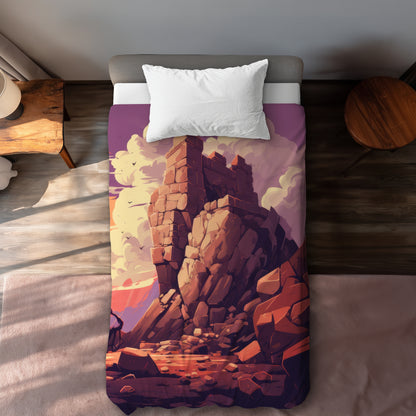 Standing Above Beige Duvet Cover | Stylish Home Decor