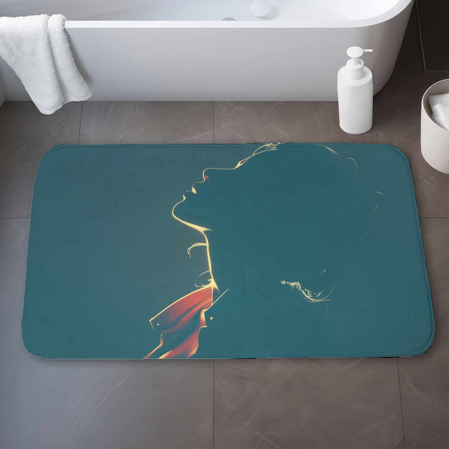 Tapis de bain Silent Light Whisper | Tapis doux de décoration intérieure