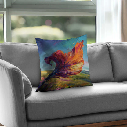 The Leaf - Poly Twill Throw Pillow for Stylish Home Decor