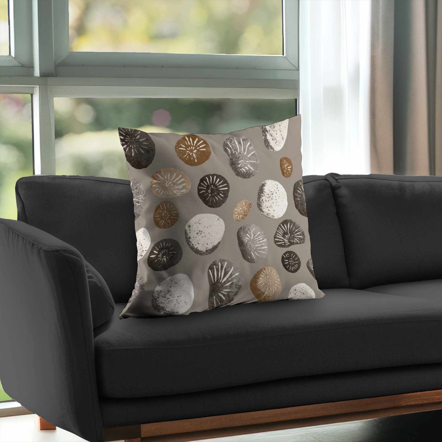 Earthstone Echoes Poly Twill Throw Pillow - Home Decor