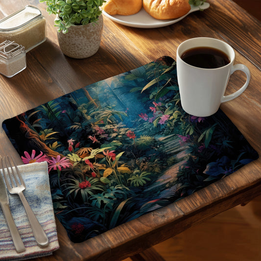 Against all odds - Blue Braided Polyester Placemat | Home Decor