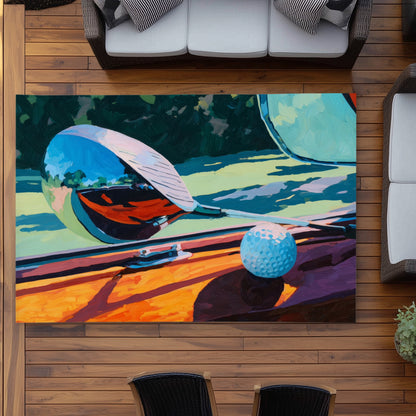 The Drive - Modern Summer Outdoor Area Rug for Home Decor