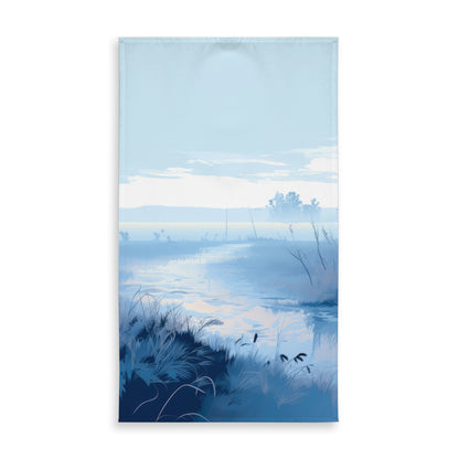 Cold Swamp Gray Indoor/Outdoor Tablecloth for Home Decor