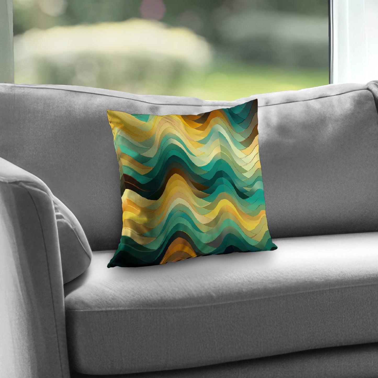 Jagged luxury - Throw pillow - Print on demand