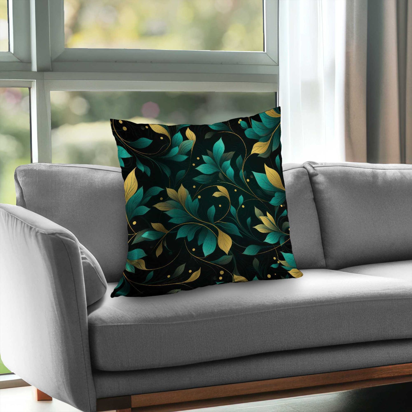Twirling Twigs Turquoise Poly Twill Throw Pillow Insert |