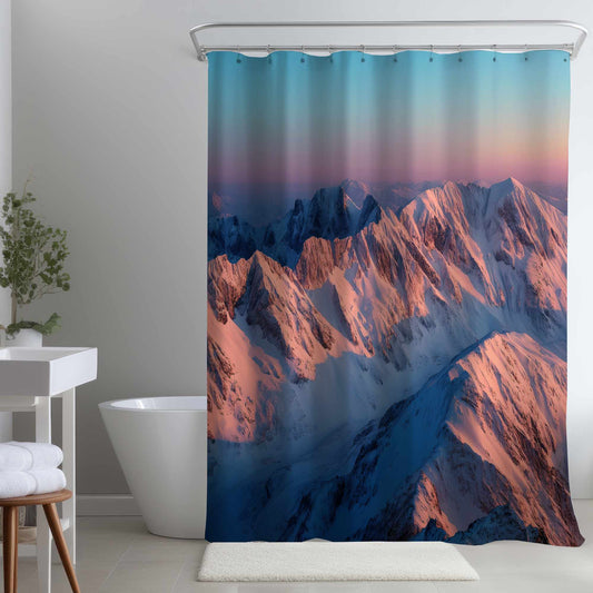 Rideau de douche Sunny Peaks | Une touche de décoration vibrante pour votre intérieur