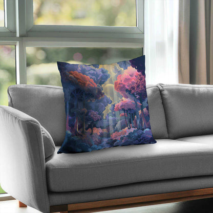 Beams Poly Twill Throw Pillow - Stylish Home Decor Accent