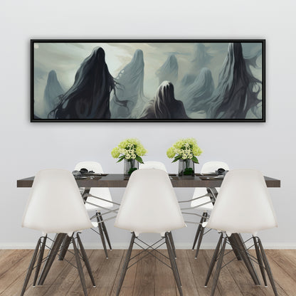 Searching for souls - 36"x36" Framed canvas