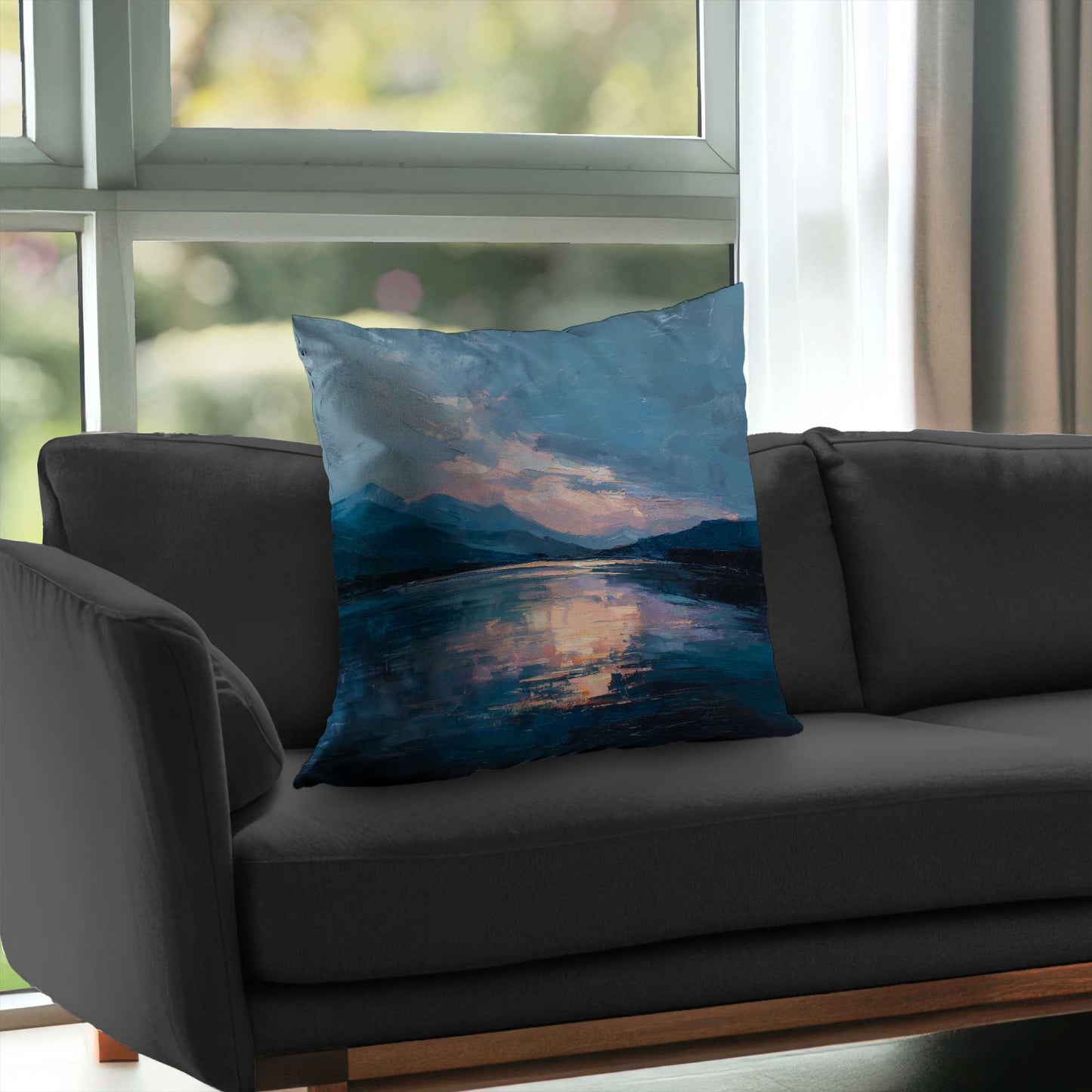 Reflect Poly Twill Throw Pillow - Stylish Home Decor Accent