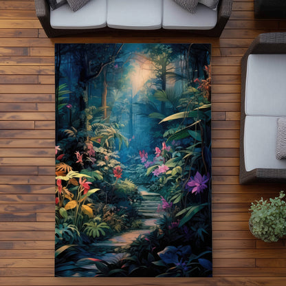 Against all odds - Green Outdoor Area Rug for Home Decor