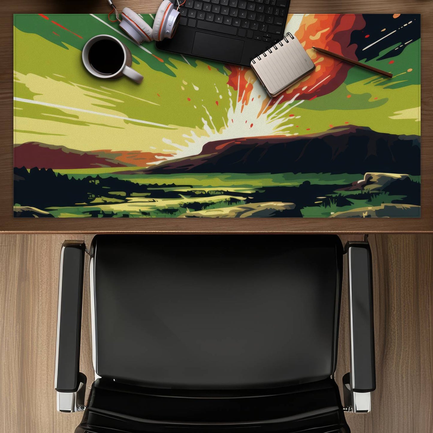 The Crash - Red Gaming Mat for Stylish Home Decor