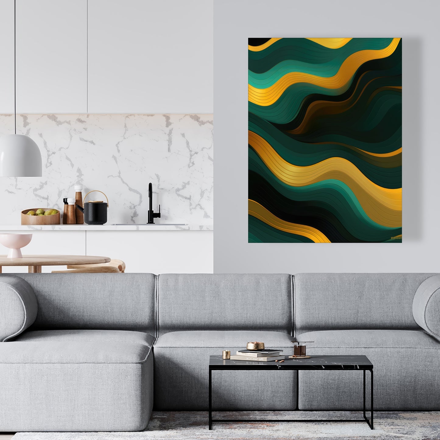 Golden harmony - 32"x32" Canvas