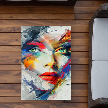 Abstract Look Red Outdoor Area Rug for Home Decor - Stylish