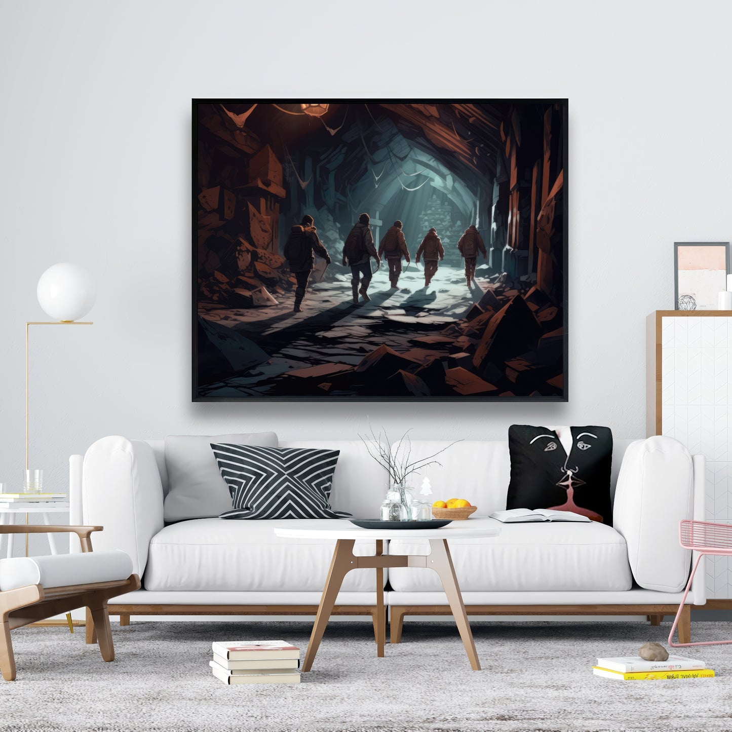 The catacombs - 36"x36" Framed canvas