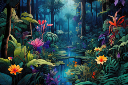 The beauty of nature Blue Outdoor Area Rug for Home Decor