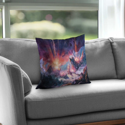 Beaming signal Poly Twill Throw Pillow - Home Decor Accent