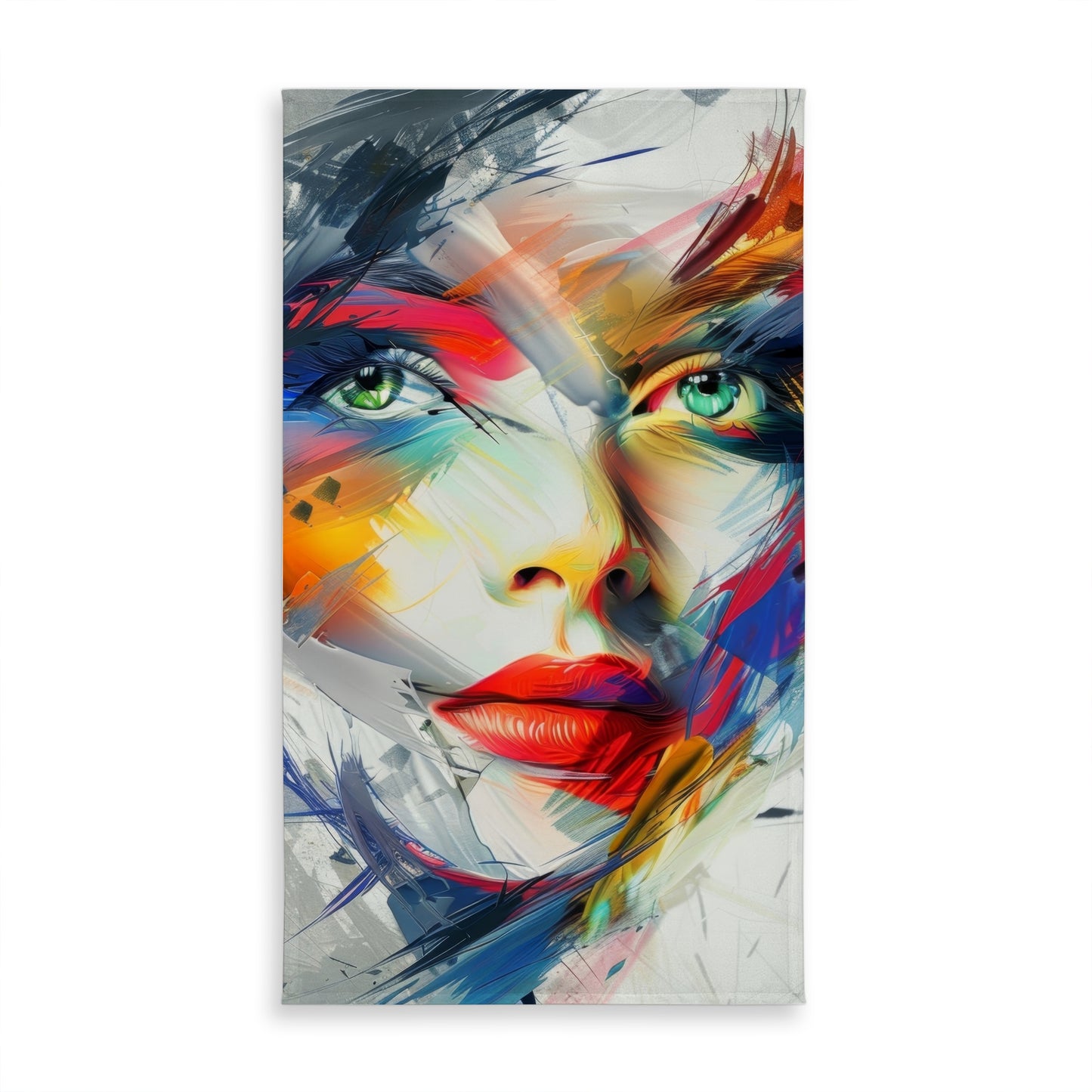 Abstract Look Blue Indoor Outdoor Tablecloth for Home Decor