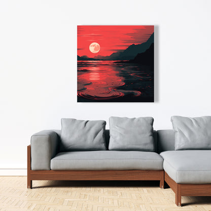 Bloody tides - 32"x32" Canvas