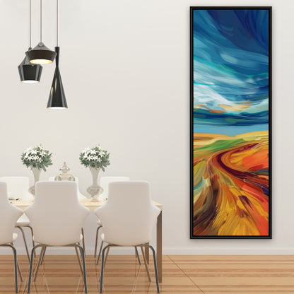 Land flow - 36"x36" Framed canvas