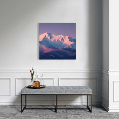 Rising Snow - White Canvas Art for Elegant Home Decor