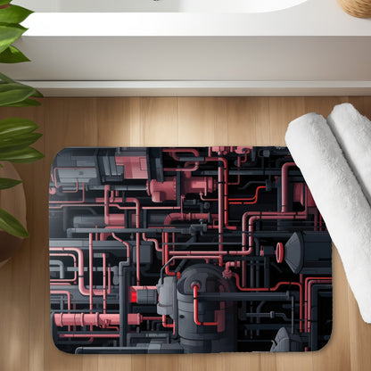 Dark pipes - 17"x24" Bath mat