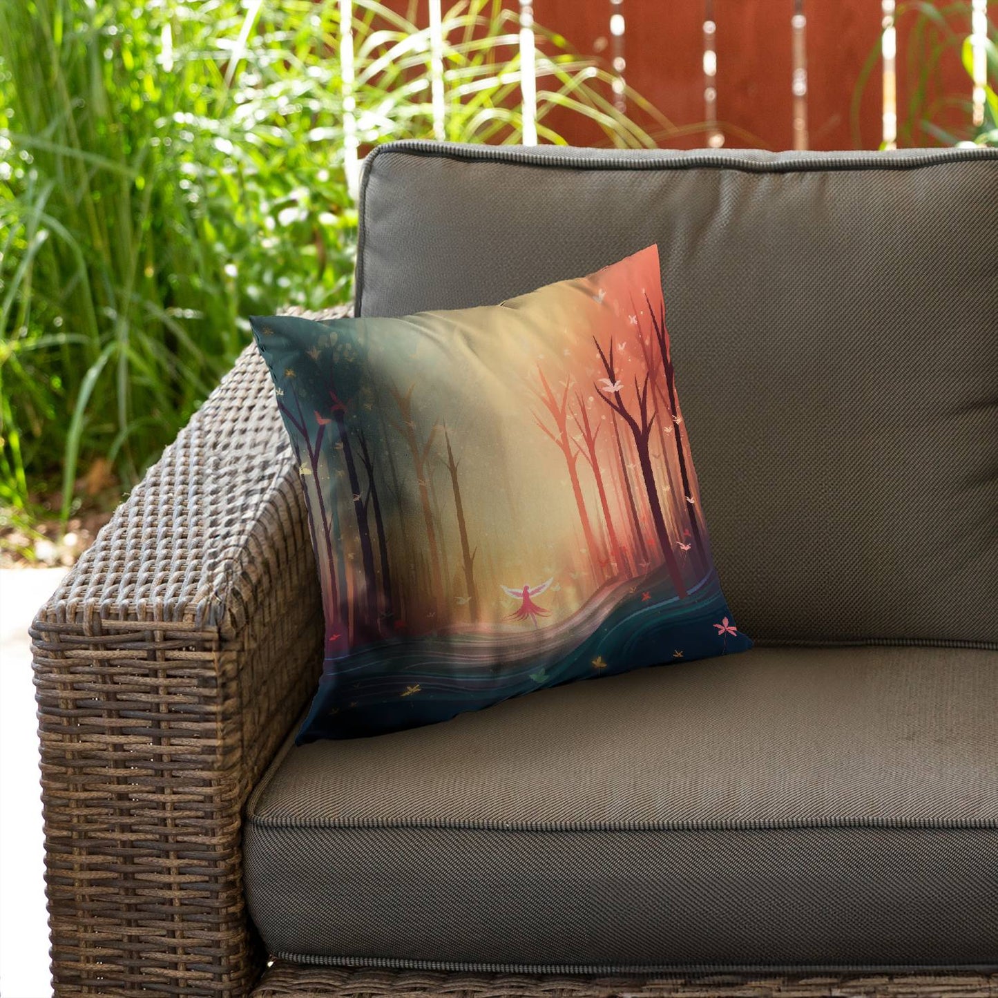 Enchanted - Throw pillow - Print on demand