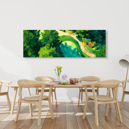 Peaceful Course - Modern Man Cave Canvas for Home Decor