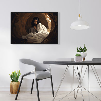 Warm embrace - 36"x36" Framed canvas