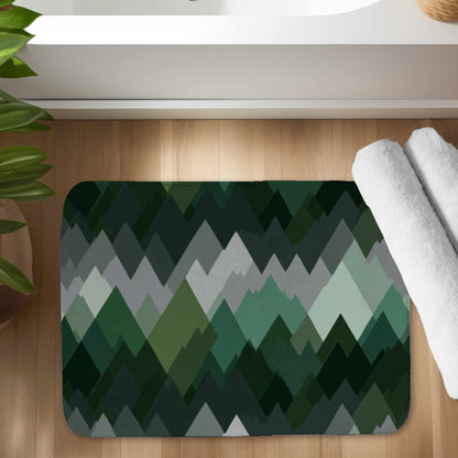 Evergreen Peaks Bath Mat | Stylish Home Decor Rug