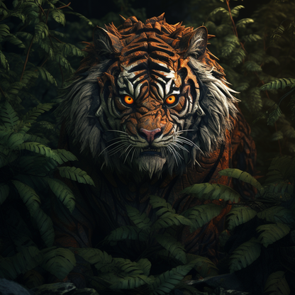 Predator Orange Shower Curtain - Stylish Home Decor Accent