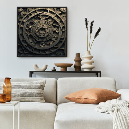Cycles - 36"x36" Framed canvas
