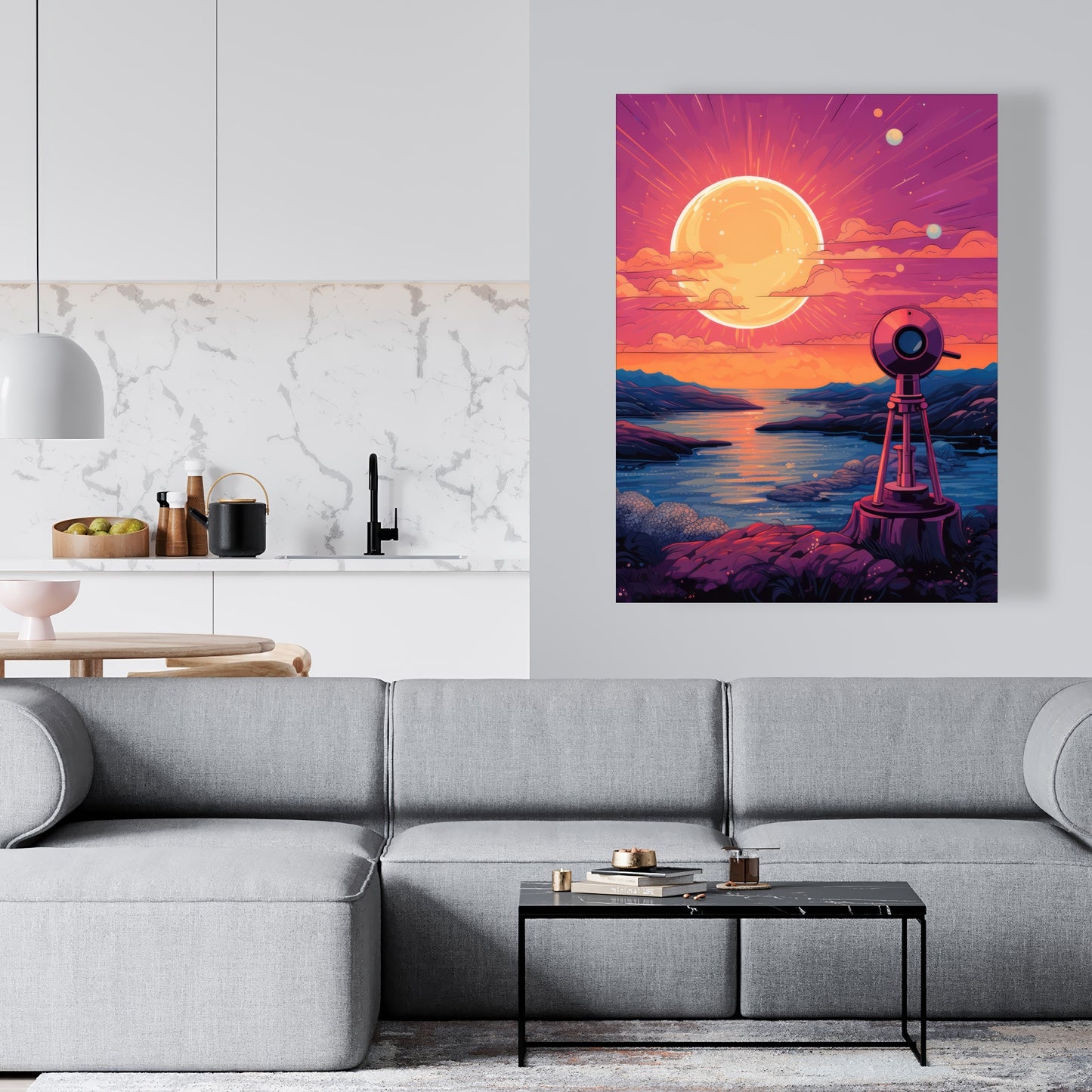 Measure the calm - 32"x32" Canvas