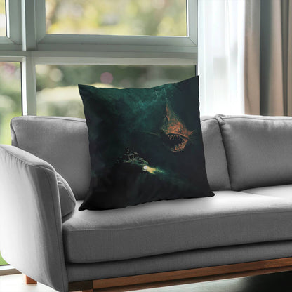 Depths Turquoise Poly Twill Throw Pillow | Home Decor Insert