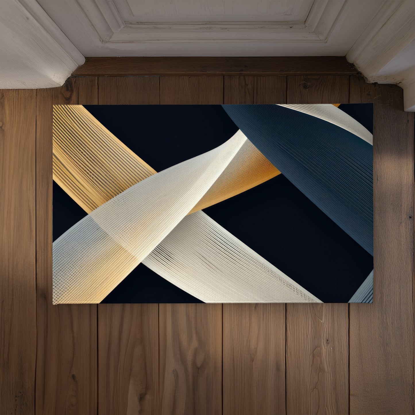 Ropes of Destiny - Beige Indoor Outdoor Door Mat - Decor