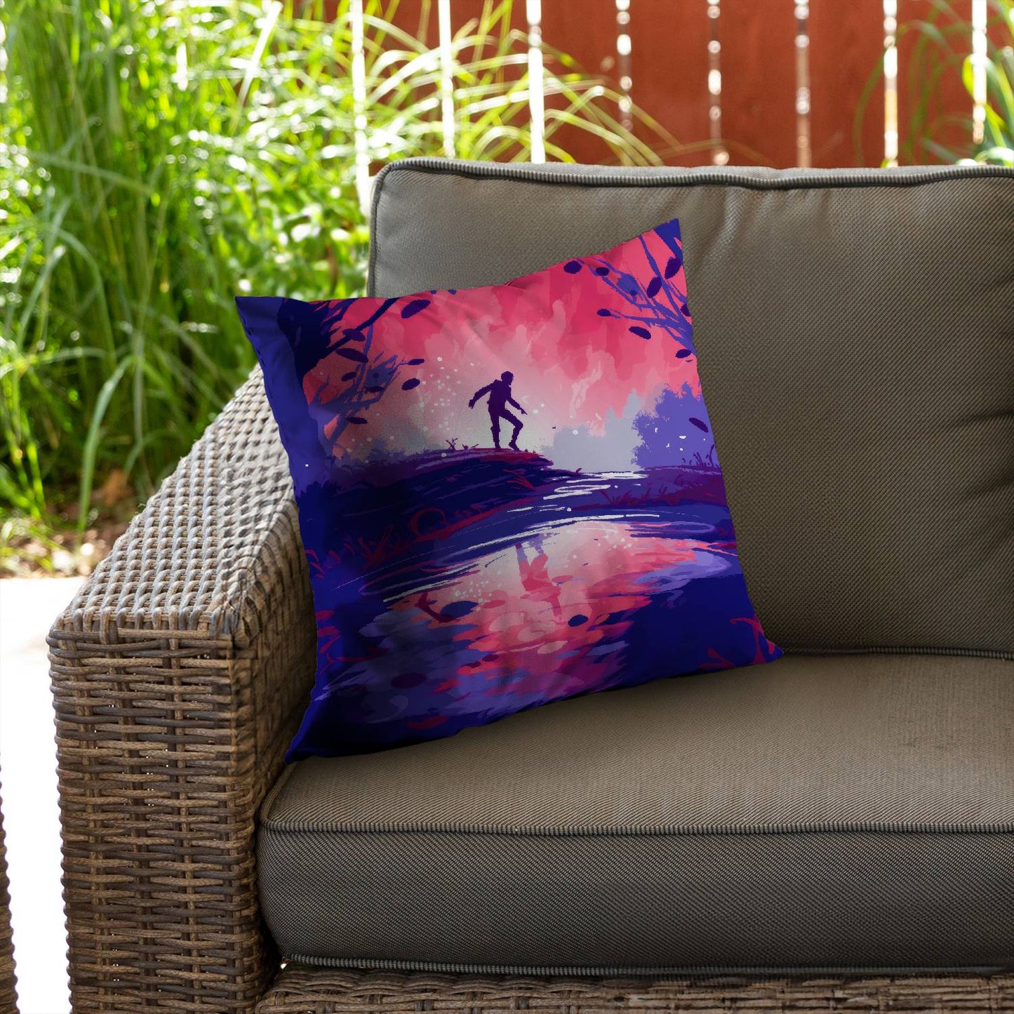 Toxic crossing - Throw pillow - Print on demand