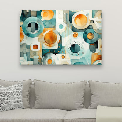 Decomposed porthole - 32"x32" Canvas