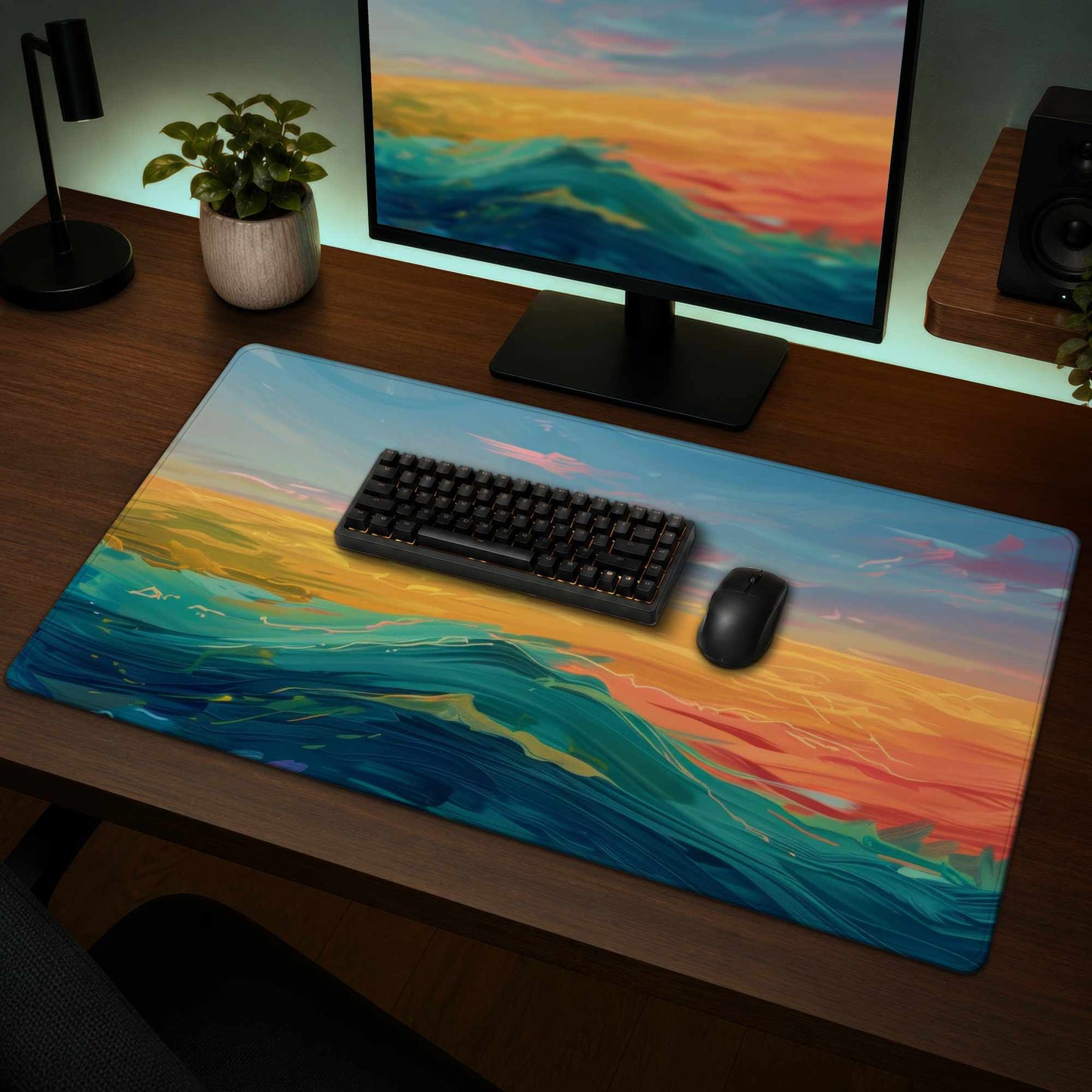 Watercolors Gaming Mat | Stylish Home Decor Play Surface