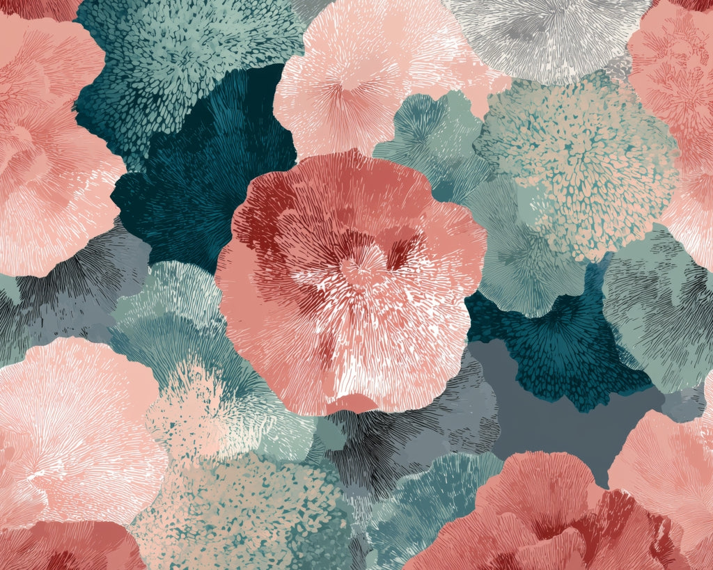 Whispering Coral Blooms Braided Placemat | Home Decor