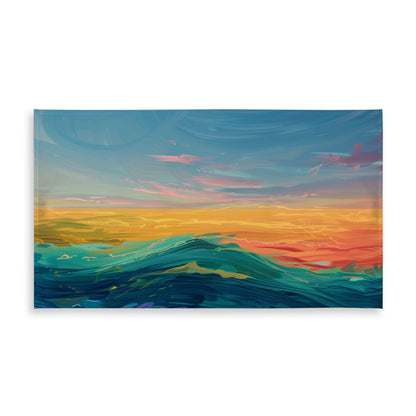 Watercolors Yellow Tablecloth | Indoor Outdoor Home Decor