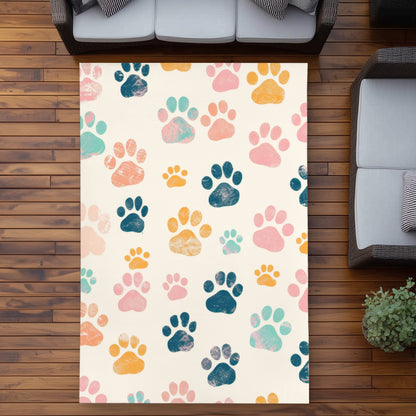 Tapis d'extérieur à motif Pattes adorables – Un accent de décoration élégant pour la maison