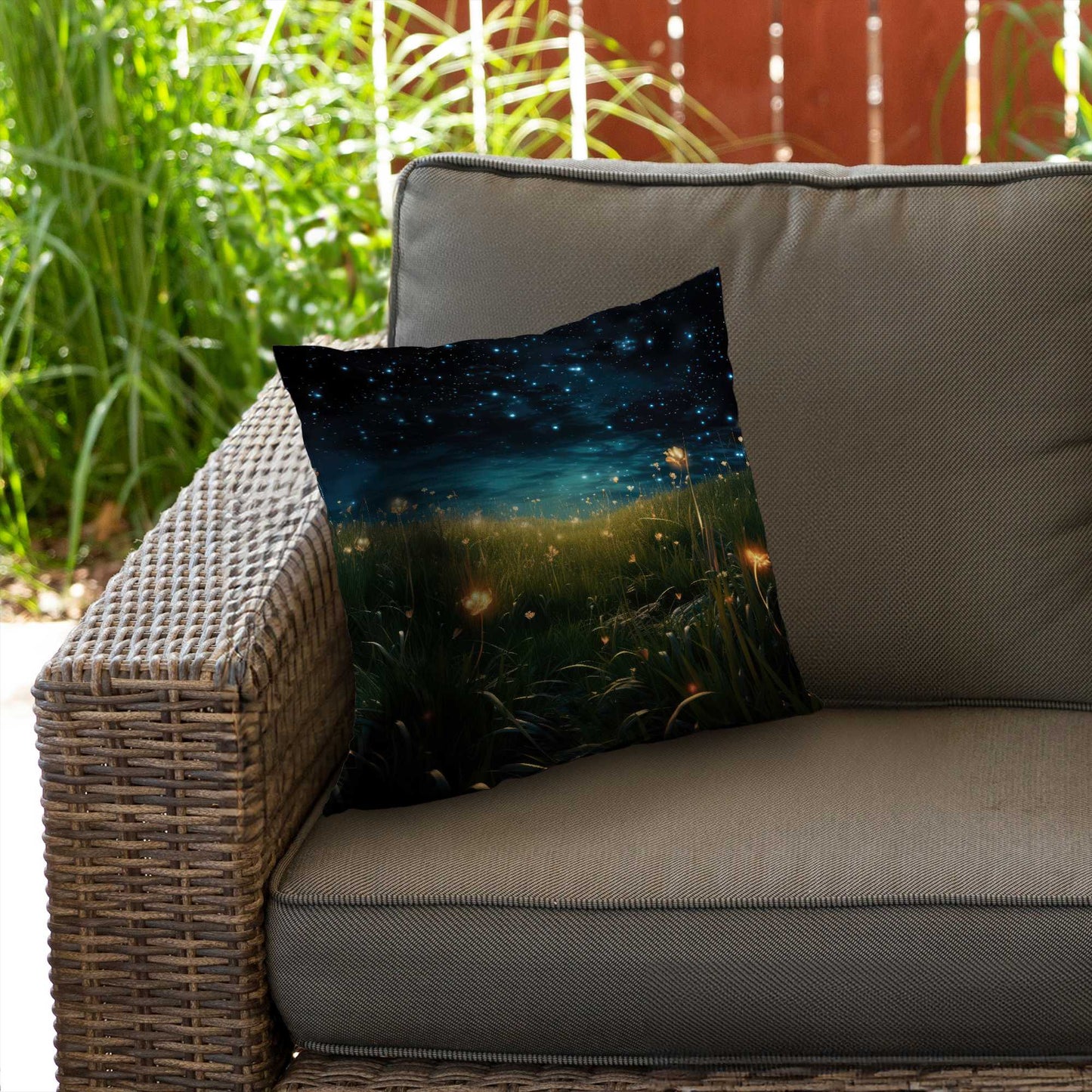 Coussin décoratif en sergé polyester « Ciel nocturne » | Accessoire de décoration intérieure