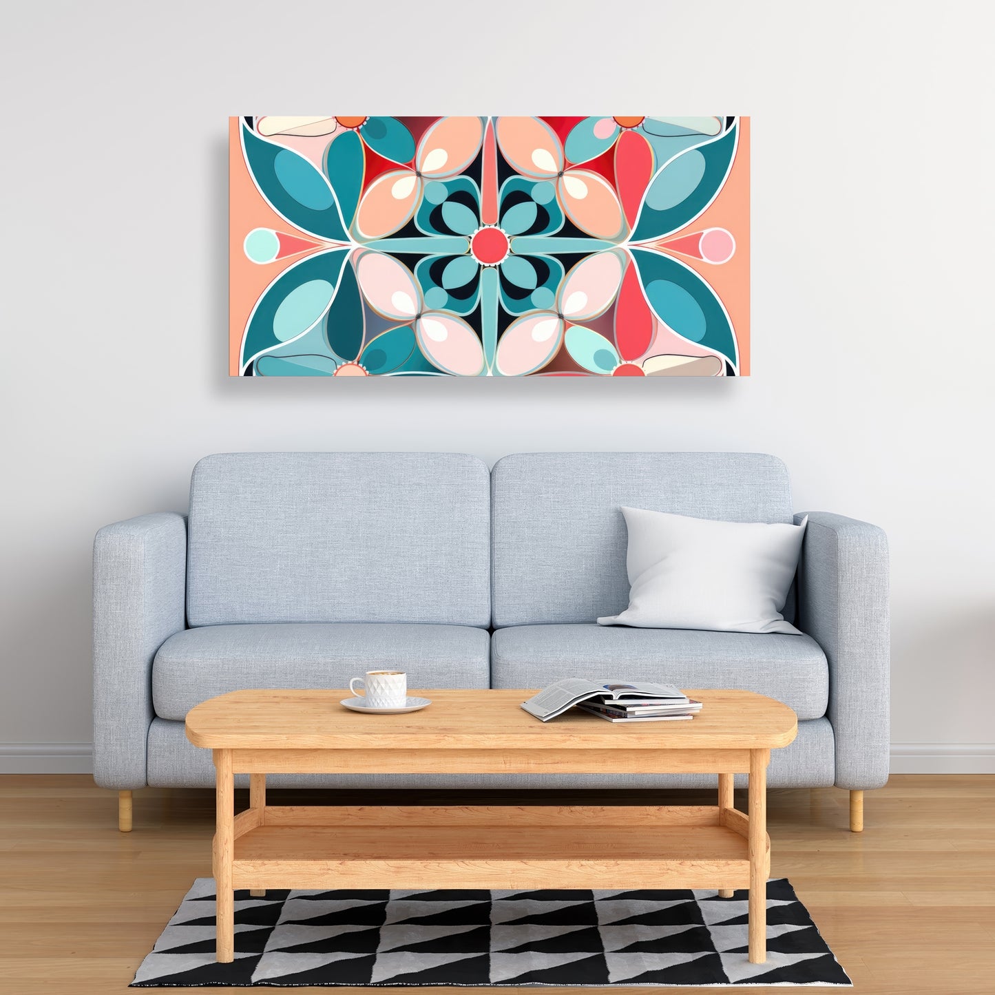 Sweet curves - White Canvas for Elegant Home Decor