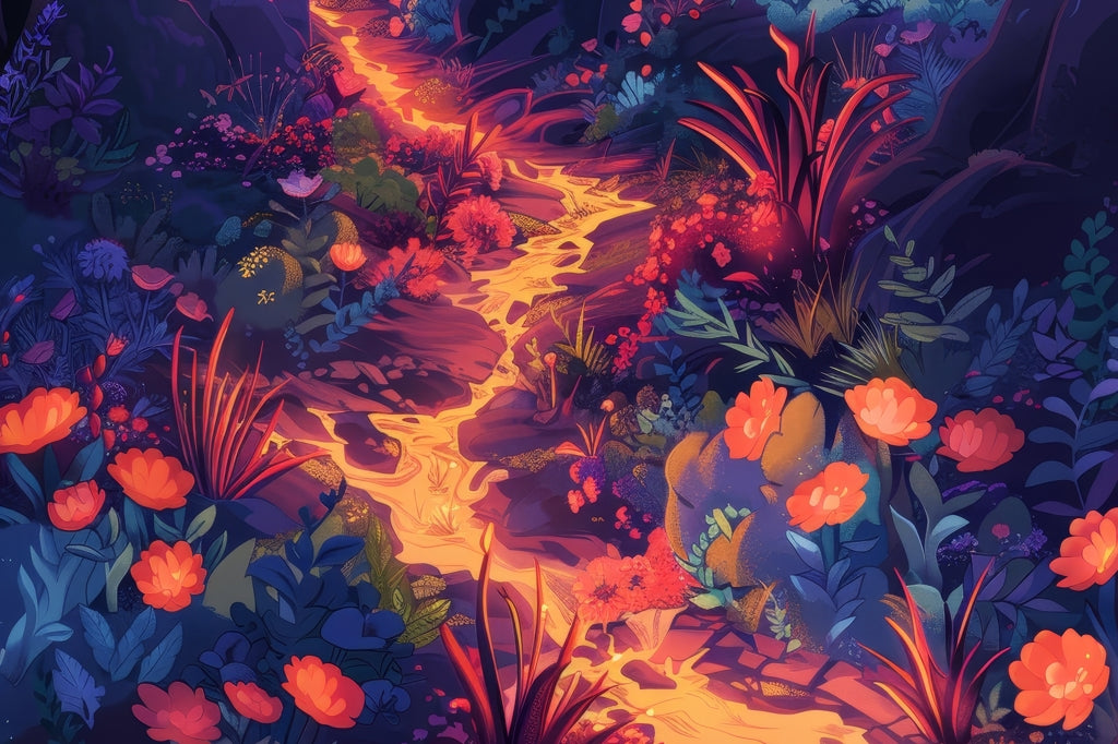 Tapis d'extérieur Fleurs en feu - Accessoire de décoration élégant pour la maison