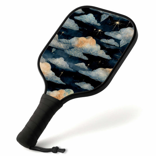Ensemble de raquettes de pickleball décontractées nuages de cristal célestes