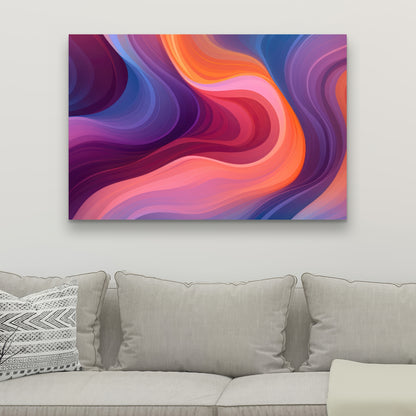 Purple Haze - Blue Canvas Art for Stunning Home Decor