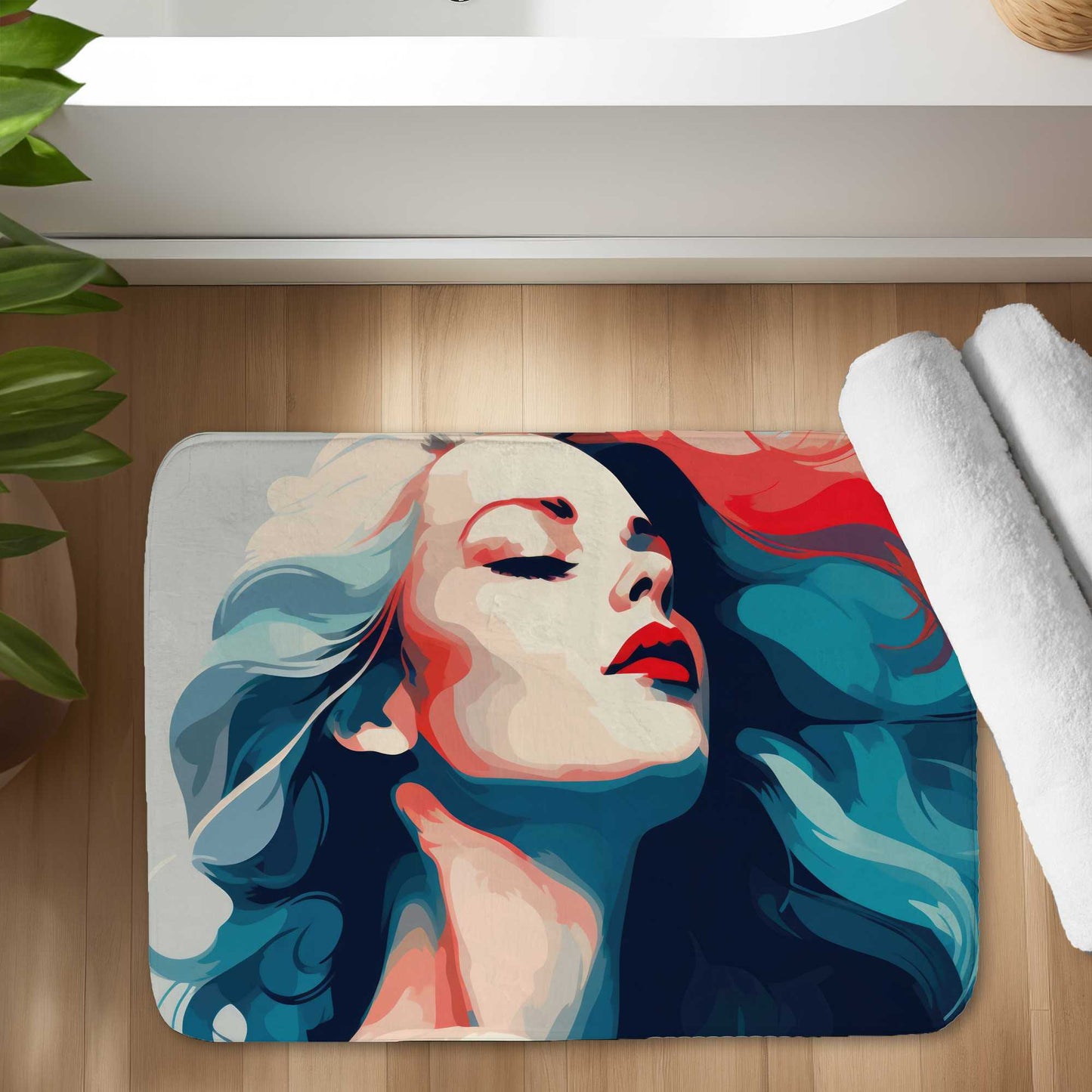 Beauty at its purest - Beige Bath Mat for Home Decor