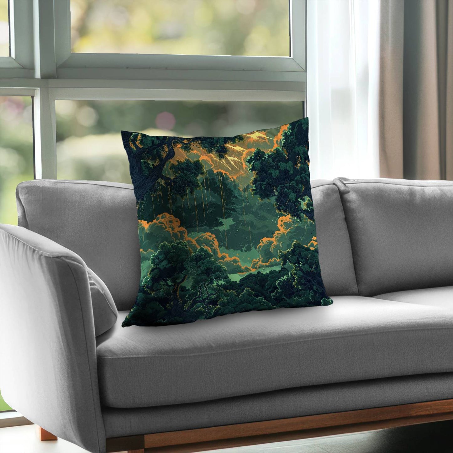 Drops - Throw pillow - Print on demand