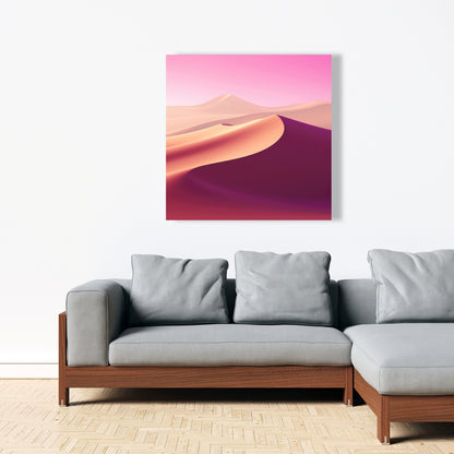 Calm Dunes - White Canvas Art for Elegant Home Decor